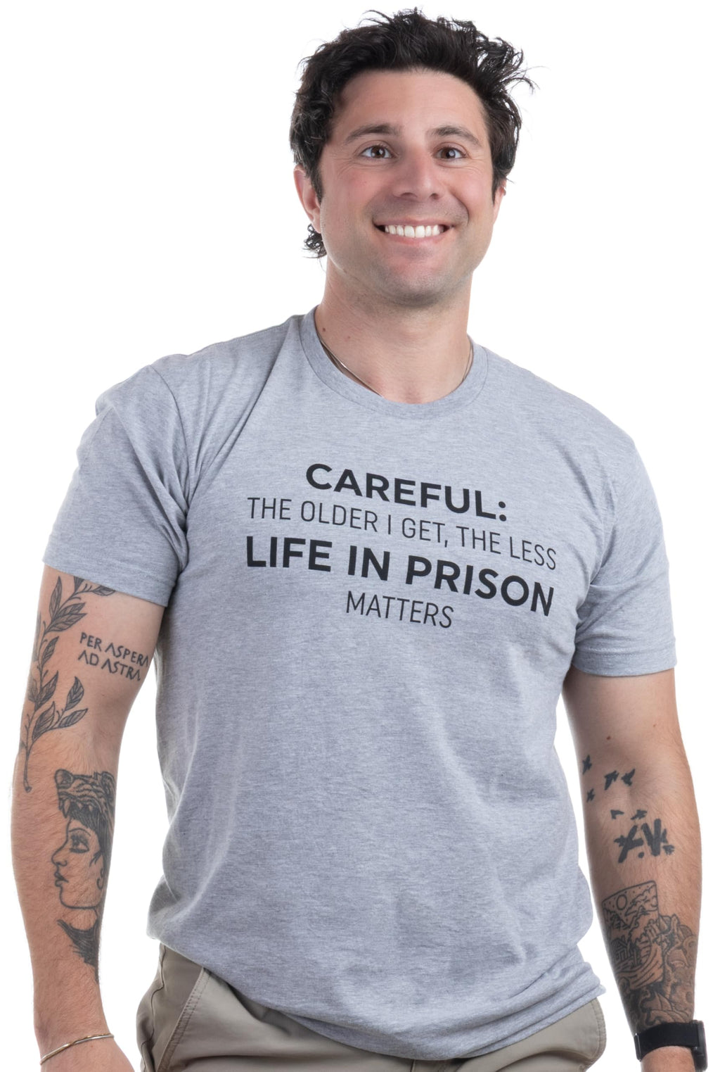 Funny Sarcastic Saying Tee Shirts for Men - Husband, Dad, Grandpa, Boyfriend Son Humor Joke T-Shirts